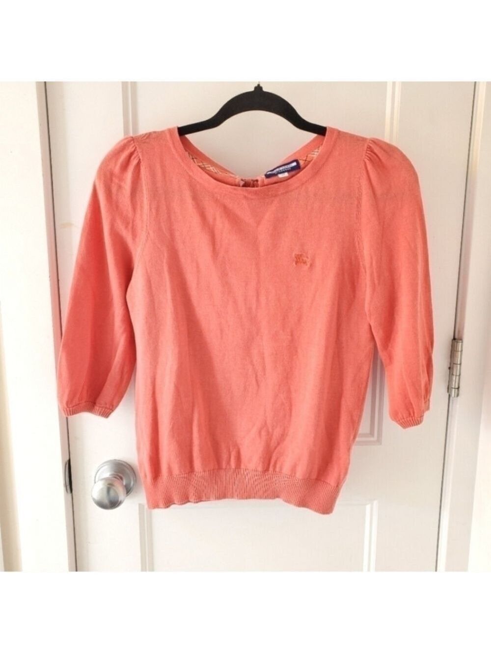 Burberry Coral Knit Top